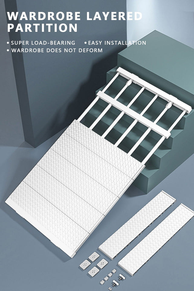 Adjustable Closet Organizer Storage Shelf