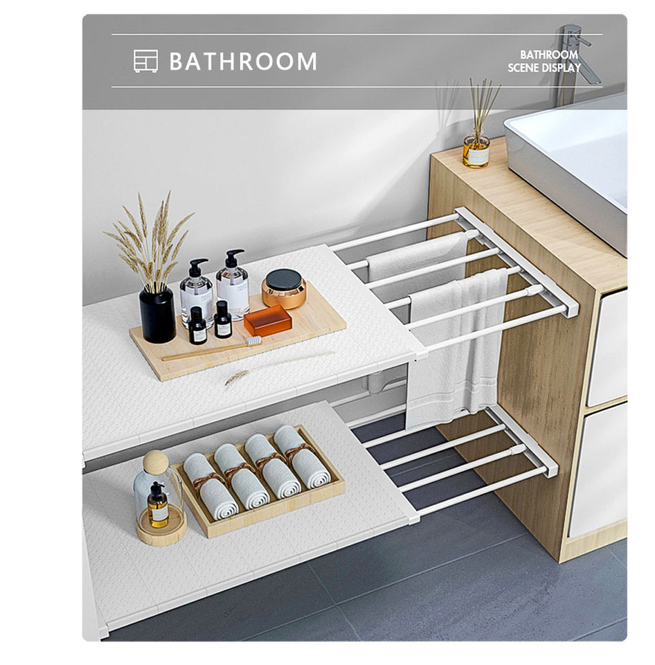 Adjustable Closet Organizer Storage Shelf