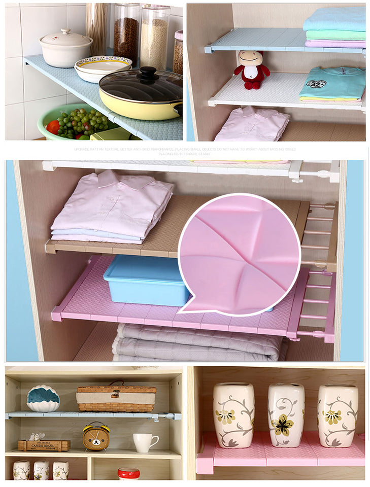 Adjustable Closet Organizer Storage Shelf