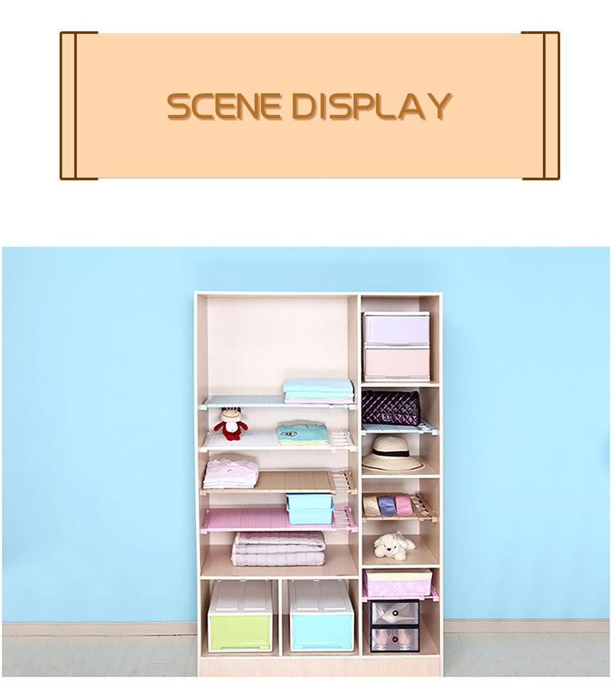 Adjustable Closet Organizer Storage Shelf