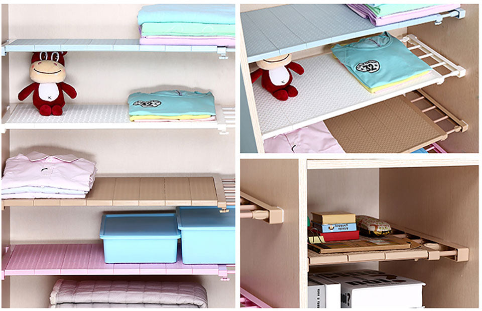Adjustable Closet Organizer Storage Shelf