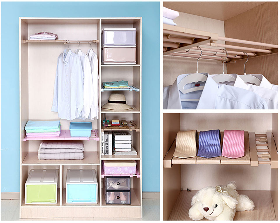 Adjustable Closet Organizer Storage Shelf